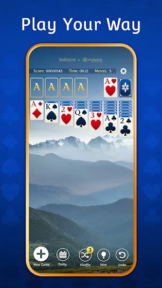 Скачать взлом Solitaire: Classic Card Games  [МОД Много денег] — полная версия apk на Андроид screen 5