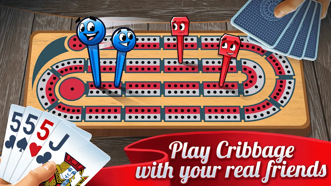 Взломанная Ultimate Cribbage: Card Board (Ультимат Криббедж)  [МОД Бесконечные монеты] — последняя версия apk на Андроид screen 1