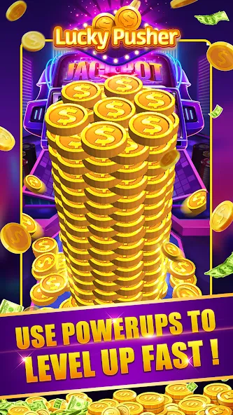 Скачать взлом Lucky Cash Pusher Coin Games (Лаки Кэш Пушер Коин Геймс)  [МОД Много монет] — стабильная версия apk на Андроид screen 1