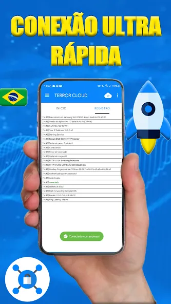 Скачать взломанную TERROR CLOUD — (INTERNET VPN) (ТЕРРОР КЛАУД Террор облако)  [МОД Menu] — полная версия apk на Андроид screen 3