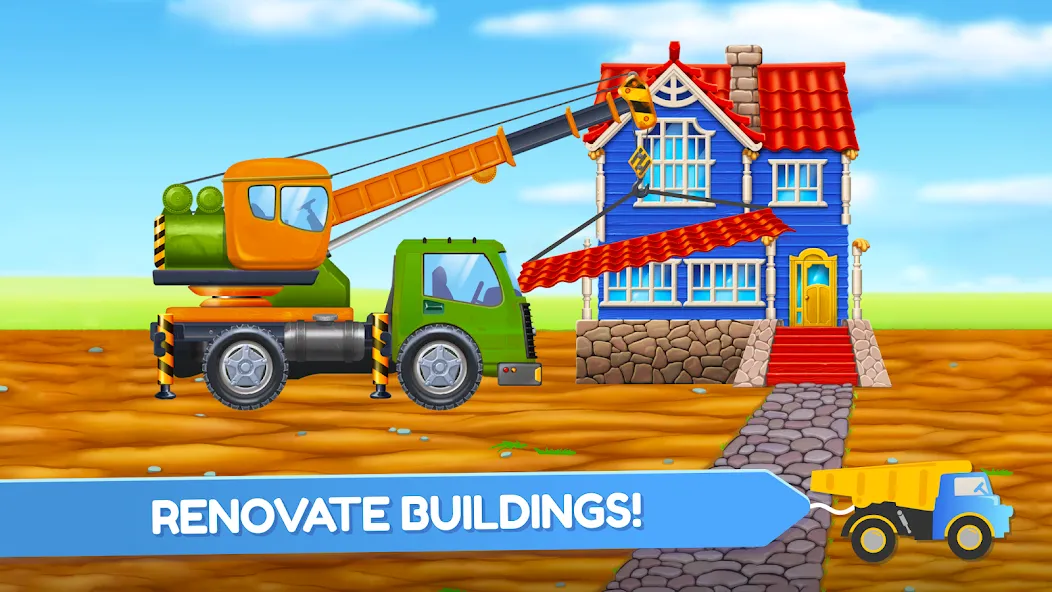 Скачать взлом Build a House: Building Trucks  [МОД Unlocked] — стабильная версия apk на Андроид screen 2