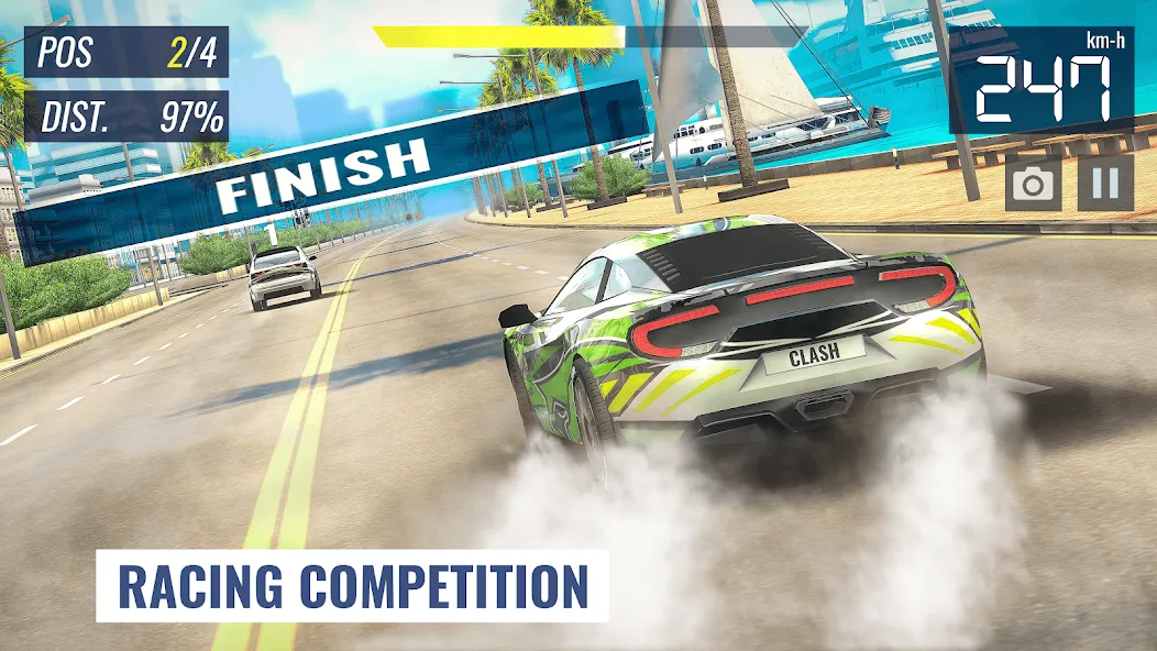 Взломанная Racing Clash (Рейсинг Клэш)  [МОД Много монет] — последняя версия apk на Андроид screen 3