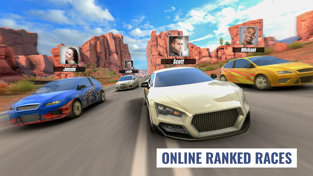 Взломанная Racing Clash (Рейсинг Клэш)  [МОД Много монет] — последняя версия apk на Андроид screen 5