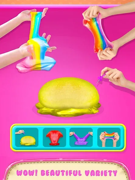 Скачать взлом Make Fluffy Slime Maker Game  [МОД Unlocked] — полная версия apk на Андроид screen 4