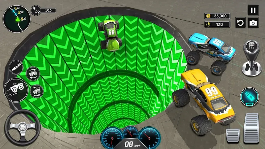 Взломанная Monster Truck Games- Car Games  [МОД Меню] — стабильная версия apk на Андроид screen 5