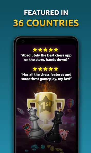 Скачать взлом Chess Stars Multiplayer Online (Чесс Старс)  [МОД Много монет] — стабильная версия apk на Андроид screen 1