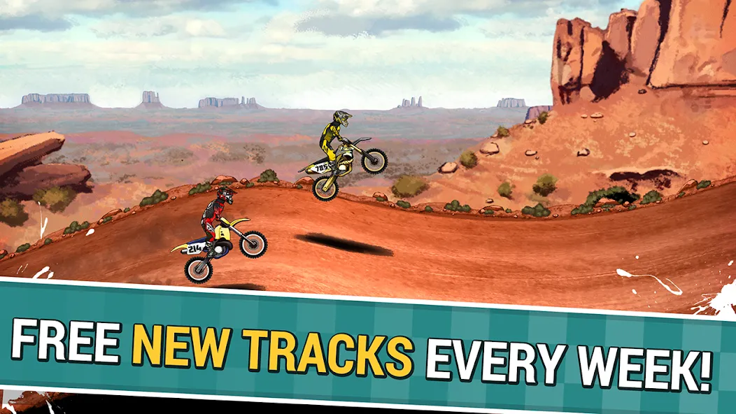 Взлом Mad Skills Motocross 2 (Мад Скилс Мотокросс 2)  [МОД Бесконечные монеты] — последняя версия apk на Андроид screen 5