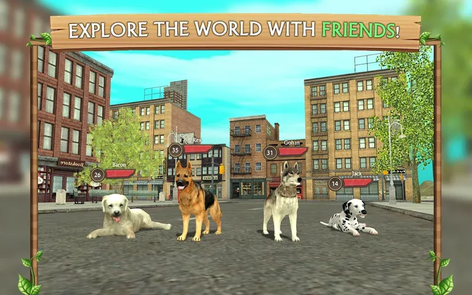 Взломанная Dog Sim Online: Raise a Family  [МОД Mega Pack] — последняя версия apk на Андроид screen 4