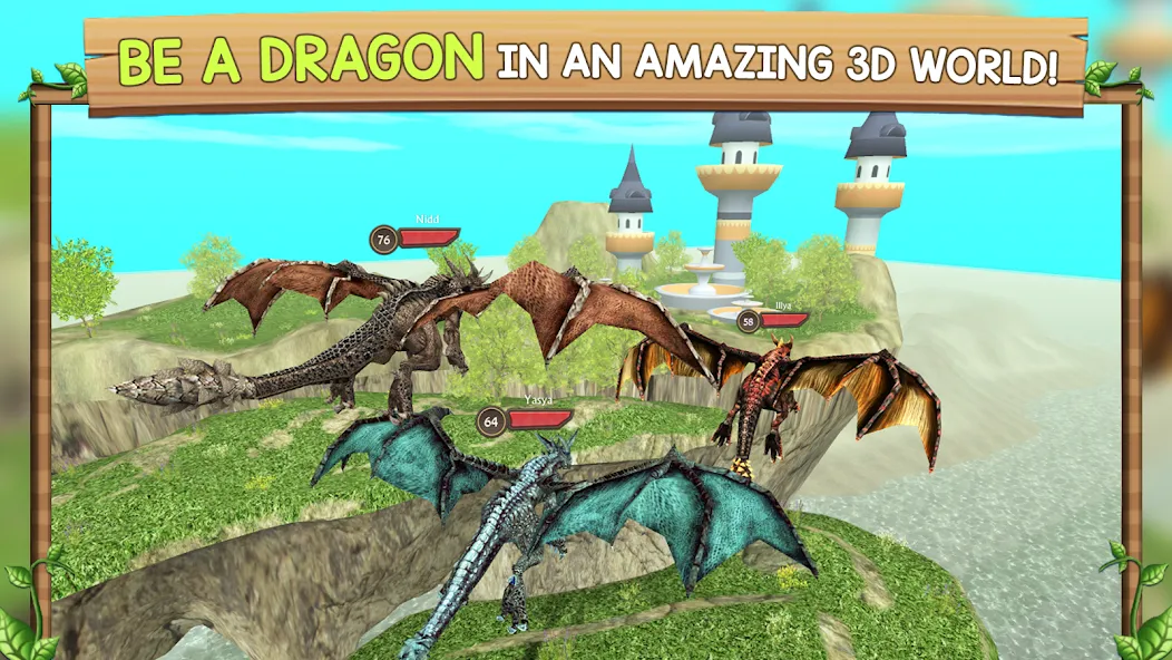 Скачать взлом Dragon Sim Online: Be A Dragon  [МОД Много монет] — полная версия apk на Андроид screen 1