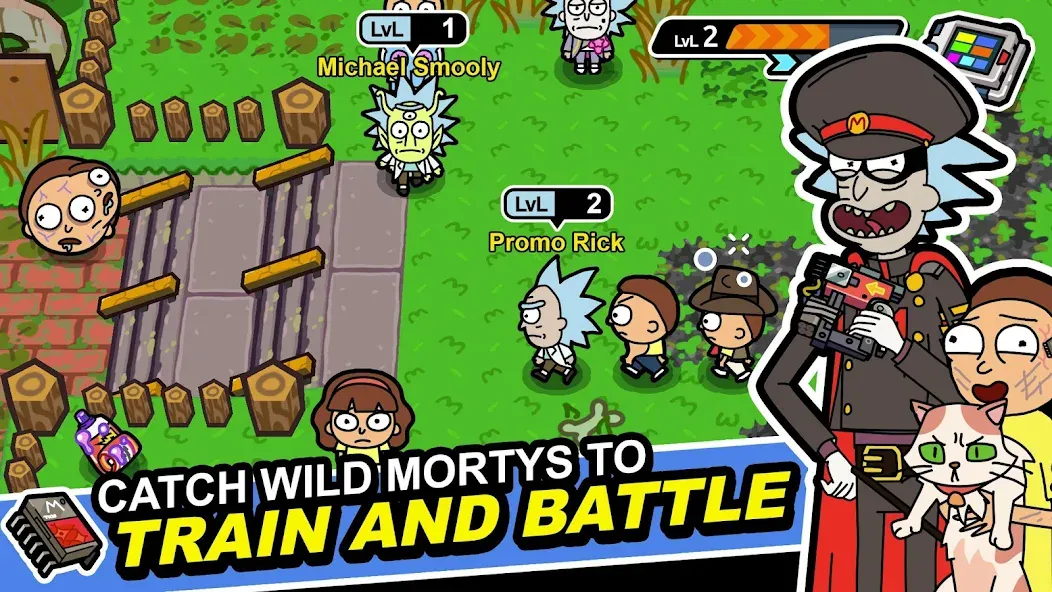 Взломанная Rick and Morty: Pocket Mortys (Покет Мортис)  [МОД Unlimited Money] — последняя версия apk на Андроид screen 1