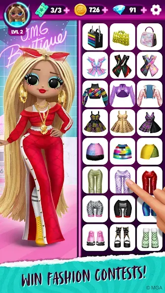 Взломанная LOL Surprise! OMG Fashion Club  [МОД Menu] — полная версия apk на Андроид screen 3