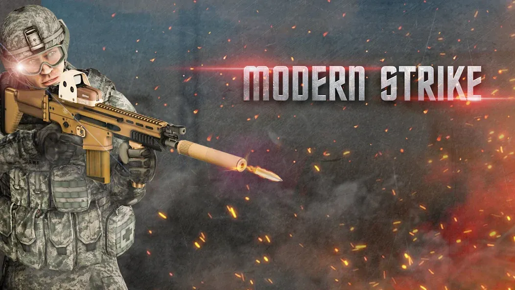 Скачать взлом Modern Commando FPS Army Games  [МОД Бесконечные деньги] — полная версия apk на Андроид screen 1