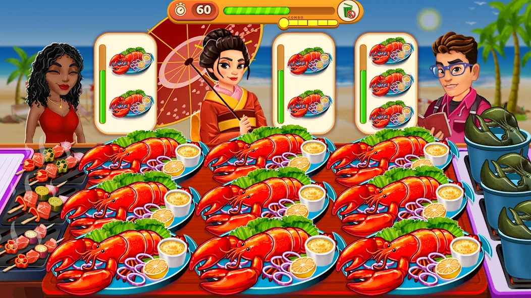 Скачать взломанную Cooking Max: Restaurant Games (Кукинг Макс)  [МОД Menu] — последняя версия apk на Андроид screen 2