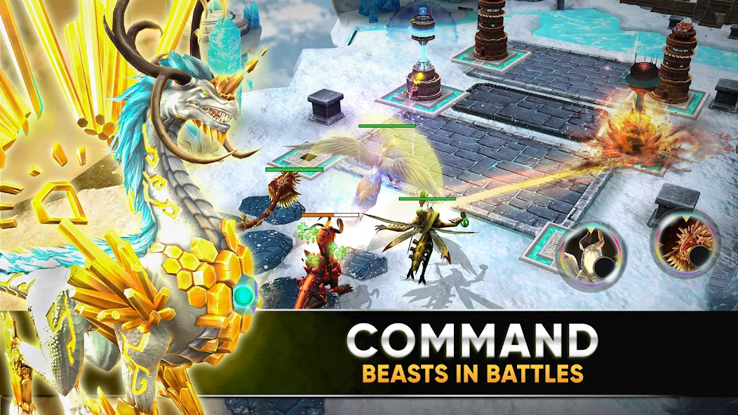 Скачать взлом Clash of Beasts: Tower Defense (Клэш оф Бистс)  [МОД Unlocked] — стабильная версия apk на Андроид screen 2