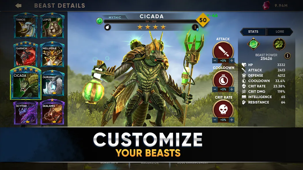 Скачать взлом Clash of Beasts: Tower Defense (Клэш оф Бистс)  [МОД Unlocked] — стабильная версия apk на Андроид screen 4