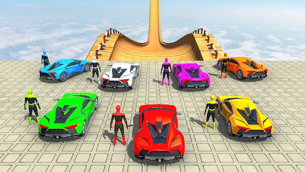 Скачать взлом Mega Ramp Car Games Car Stunts  [МОД Много монет] — стабильная версия apk на Андроид screen 1