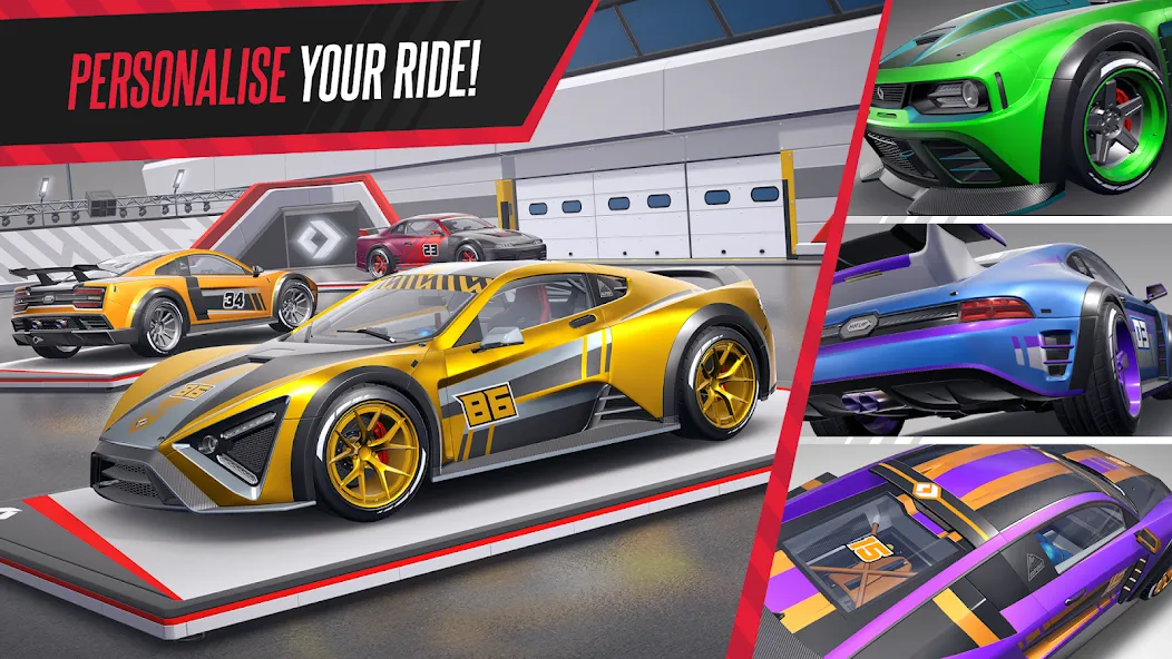 Взломанная Hot Lap League: Racing Mania! (Хот Лап Лига)  [МОД Mega Pack] — последняя версия apk на Андроид screen 3