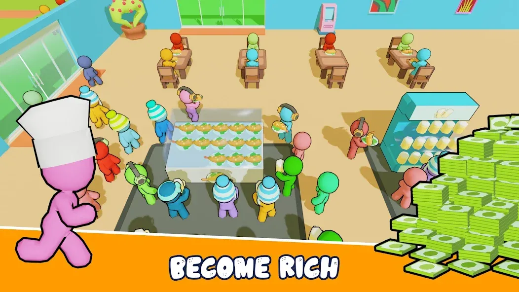 Взлом Kitchen Fever: Food Tycoon (Китчен Фивер)  [МОД Много монет] — последняя версия apk на Андроид screen 1