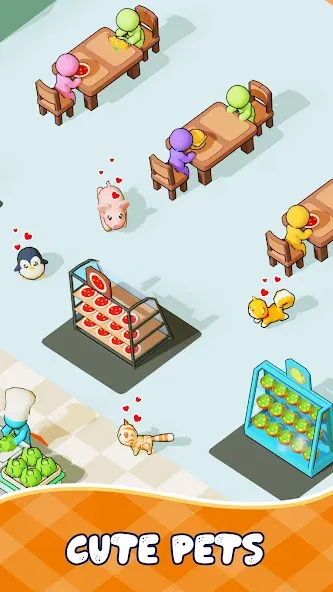 Взлом Kitchen Fever: Food Tycoon (Китчен Фивер)  [МОД Много монет] — последняя версия apk на Андроид screen 5