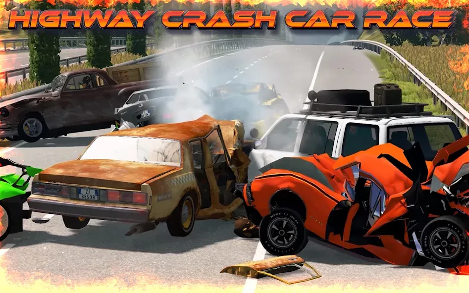 Скачать взлом Highway Crash Car Race  [МОД Меню] — полная версия apk на Андроид screen 4