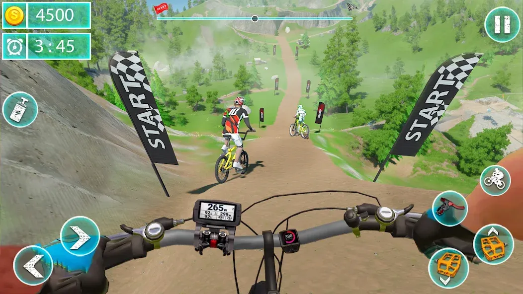 Взломанная MTB Downhill: BMX Racer  [МОД Бесконечные монеты] — последняя версия apk на Андроид screen 1