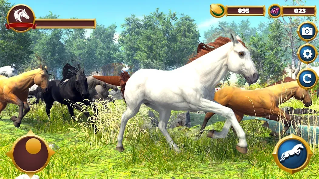 Взлом Virtual Horse Family Simulator  [МОД Unlimited Money] — полная версия apk на Андроид screen 1