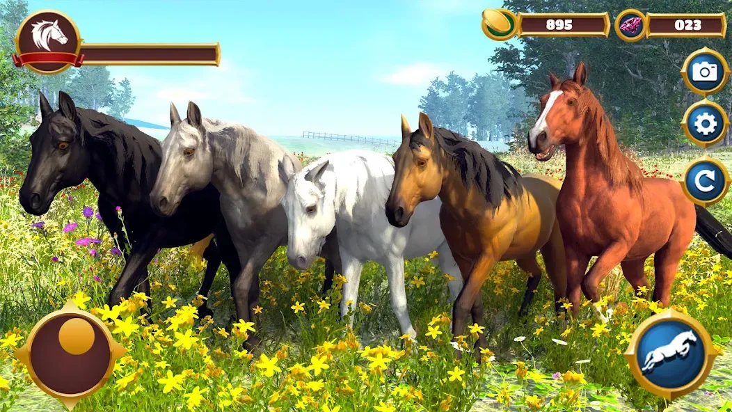 Взлом Virtual Horse Family Simulator  [МОД Unlimited Money] — полная версия apk на Андроид screen 2