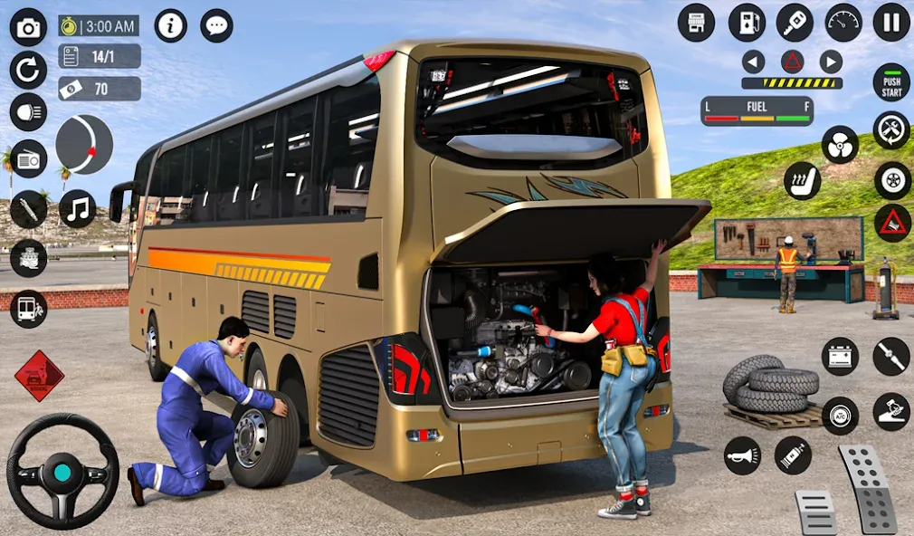 Скачать взломанную Bus Simulator 3D: Bus Games (Бус Симулятор 3Д)  [МОД Бесконечные монеты] — стабильная версия apk на Андроид screen 1