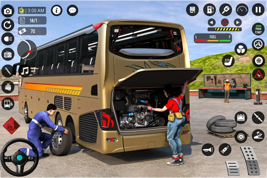 Скачать взломанную Bus Simulator 3D: Bus Games (Бус Симулятор 3Д)  [МОД Бесконечные монеты] — стабильная версия apk на Андроид screen 5