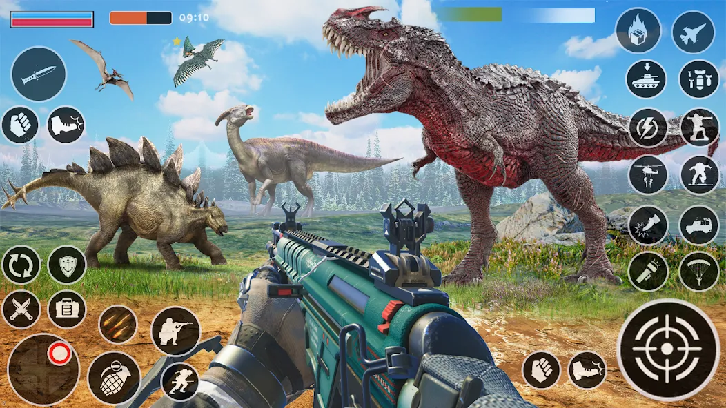 Взломанная Wild Dino Hunting: Zoo Hunter (Дино Хантер)  [МОД Меню] — последняя версия apk на Андроид screen 2