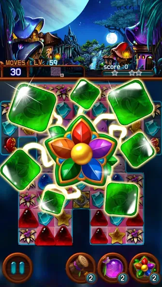 Взломанная Jewel Galaxy (Джуэл Гэлакси)  [МОД Много денег] — стабильная версия apk на Андроид screen 1