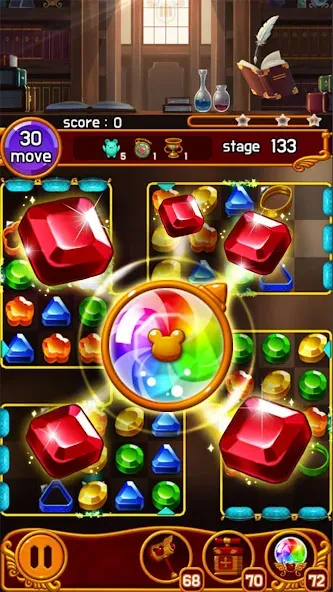 Скачать взломанную Jewel Magic Castle (Джуэл Мэджик Кэсл)  [МОД Unlimited Money] — полная версия apk на Андроид screen 1