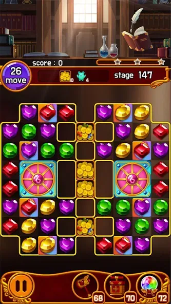 Скачать взломанную Jewel Magic Castle (Джуэл Мэджик Кэсл)  [МОД Unlimited Money] — полная версия apk на Андроид screen 4