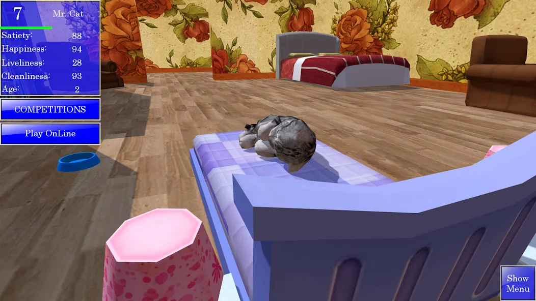 Взломанная Cute Pocket Cat 3D (Сьют Покет Кэт 3Д)  [МОД Mega Pack] — полная версия apk на Андроид screen 3