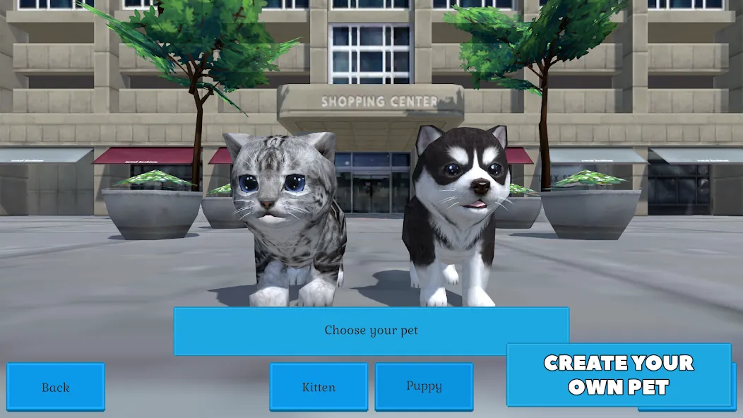 Взлом Cute Pocket Cat And Puppy 3D (Кьют Покет Кэт Энд Паппи 3Д)  [МОД Меню] — полная версия apk на Андроид screen 1