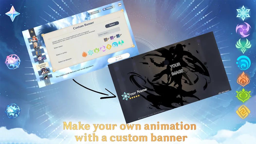 Взломанная Wish Impact: Genshin Wish Sim (Уиш Импакт)  [МОД Меню] — последняя версия apk на Андроид screen 3