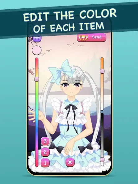 Взлом Anime Dress Up for Adults  [МОД Mega Pack] — стабильная версия apk на Андроид screen 4