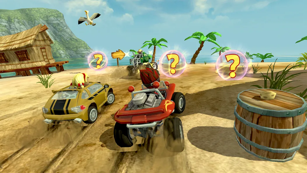 Взломанная Beach Buggy Racing (Бич Багги Рейсинг)  [МОД Все открыто] — стабильная версия apk на Андроид screen 3