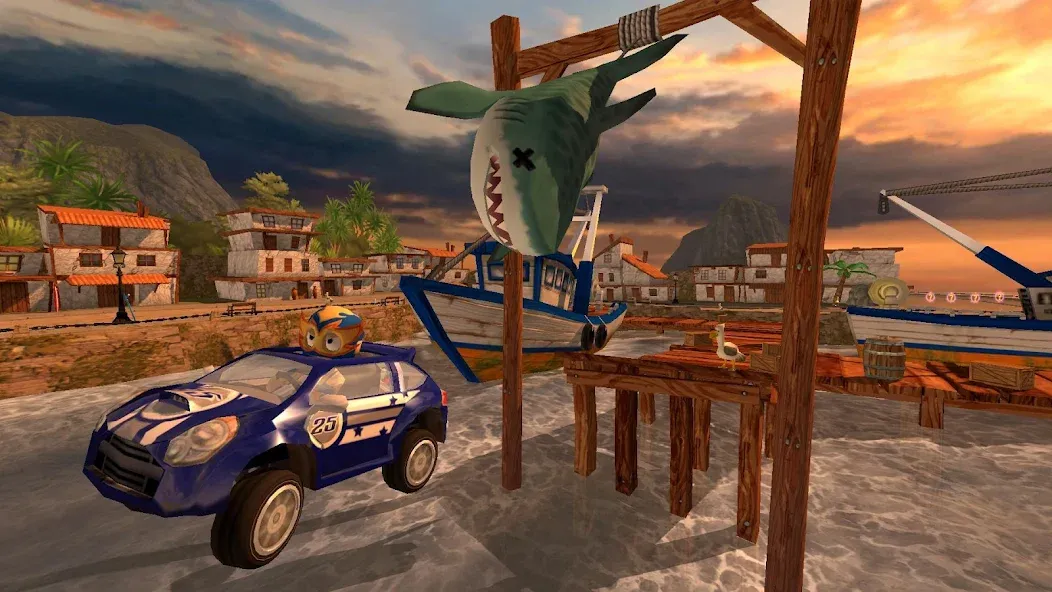 Взломанная Beach Buggy Racing (Бич Багги Рейсинг)  [МОД Все открыто] — стабильная версия apk на Андроид screen 5