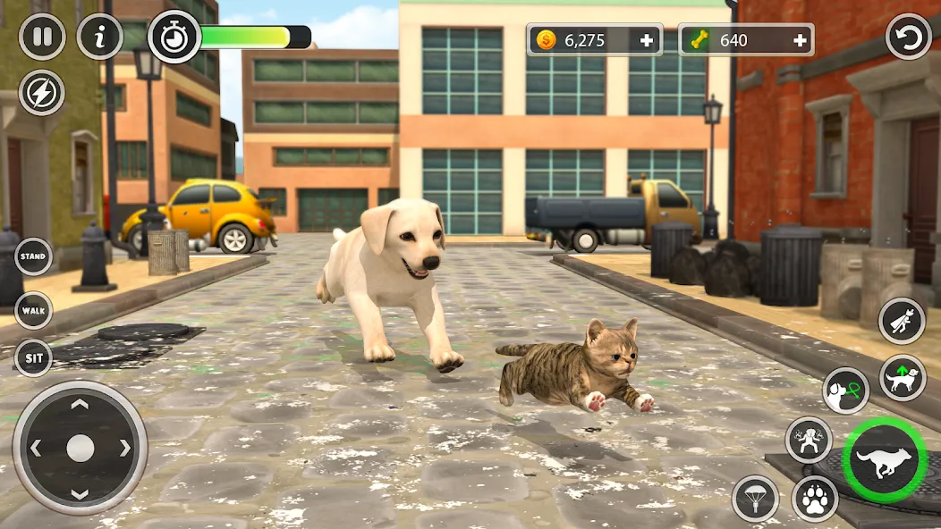 Скачать взломанную Dog Simulator Pet Dog Games 3D  [МОД Mega Pack] — последняя версия apk на Андроид screen 4