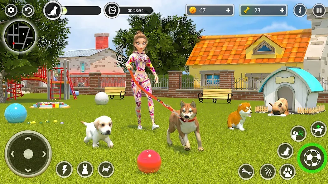 Скачать взломанную Dog Simulator Pet Dog Games 3D  [МОД Mega Pack] — последняя версия apk на Андроид screen 5