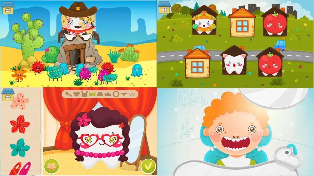 Скачать взлом Funny Teeth kids dentist care!  [МОД Много монет] — полная версия apk на Андроид screen 4