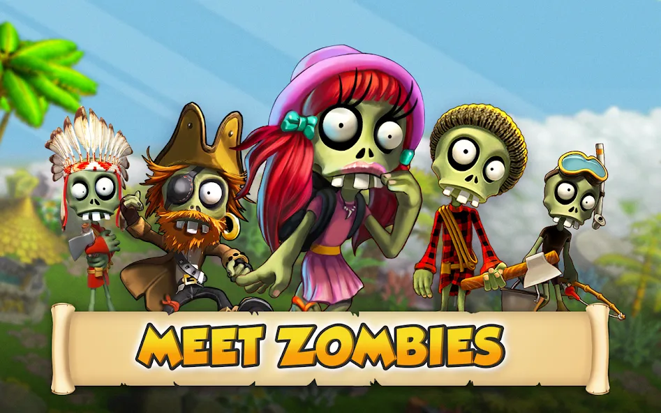 Взломанная Zombie Castaways  [МОД Mega Pack] — полная версия apk на Андроид screen 5