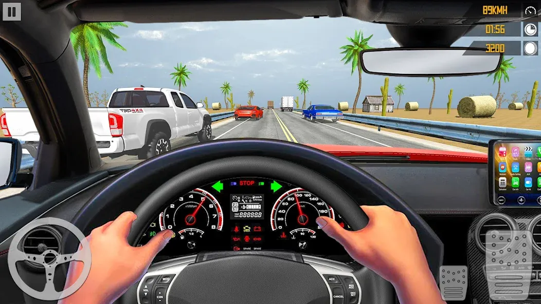 Скачать взлом VR Traffic Racing In Car Drive (ВР Трафик Гонки на Автомобиле Вождения)  [МОД Unlimited Money] — последняя версия apk на Андроид screen 2