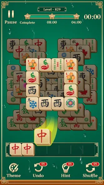 Взломанная Mahjong Solitaire: 3 Tiles (Маджонг Классик)  [МОД Menu] — последняя версия apk на Андроид screen 2