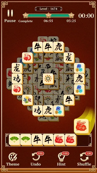 Взломанная Mahjong Solitaire: 3 Tiles (Маджонг Классик)  [МОД Menu] — последняя версия apk на Андроид screen 4