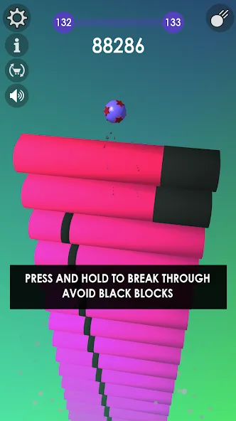 Взлом Ball: Blast colorful bricks 3d  [МОД Unlocked] — последняя версия apk на Андроид screen 1