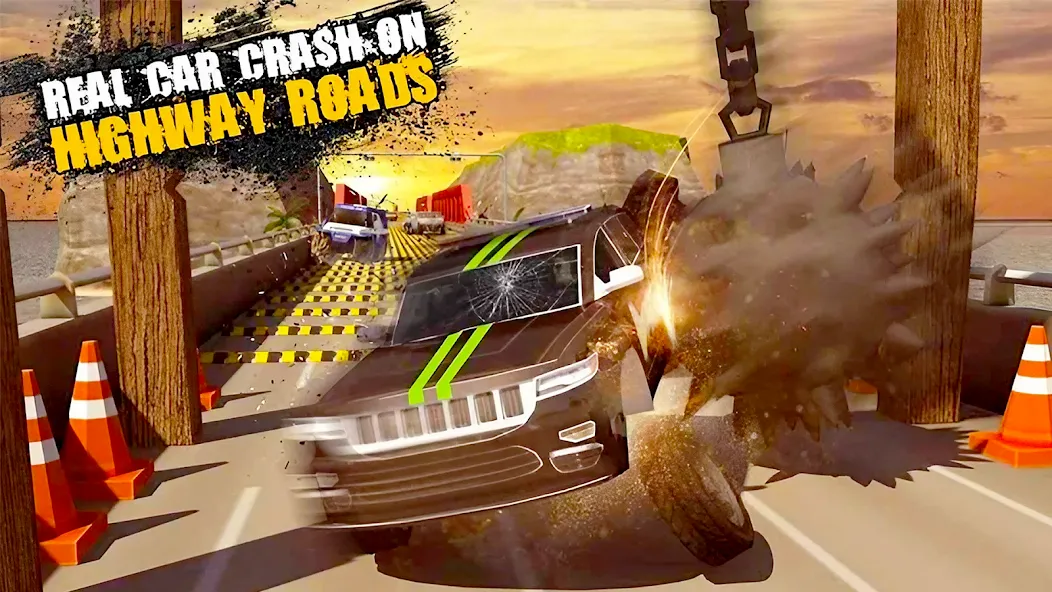 Взломанная Car Crash Speed Bump Car Games  [МОД Бесконечные деньги] — полная версия apk на Андроид screen 1