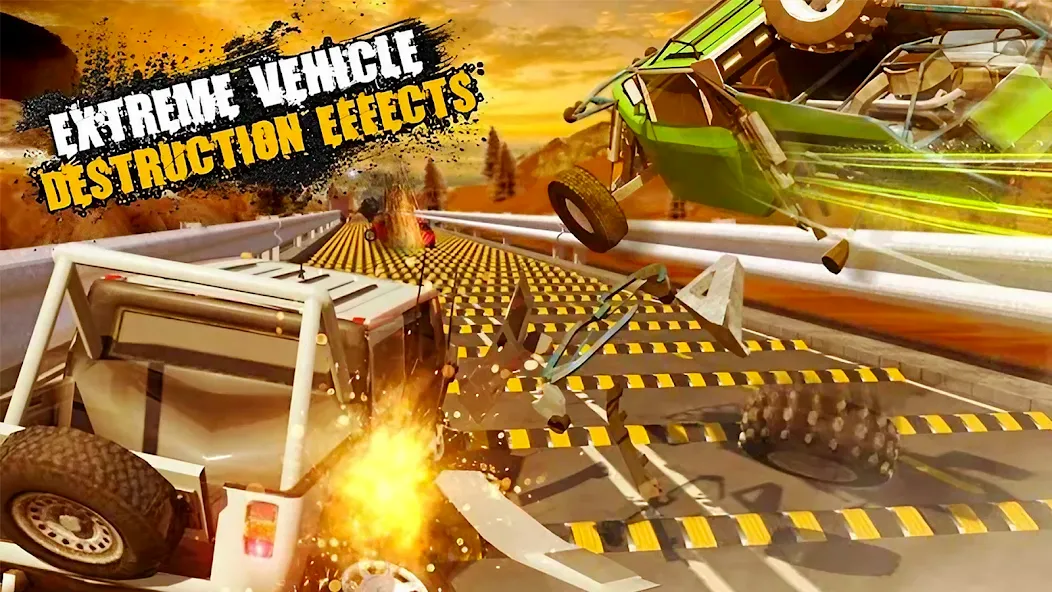 Взломанная Car Crash Speed Bump Car Games  [МОД Бесконечные деньги] — полная версия apk на Андроид screen 2