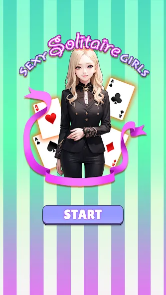 Взлом Sexy solitaire girls: ani card (Сэкси солитер девушки)  [МОД Бесконечные деньги] — стабильная версия apk на Андроид screen 1